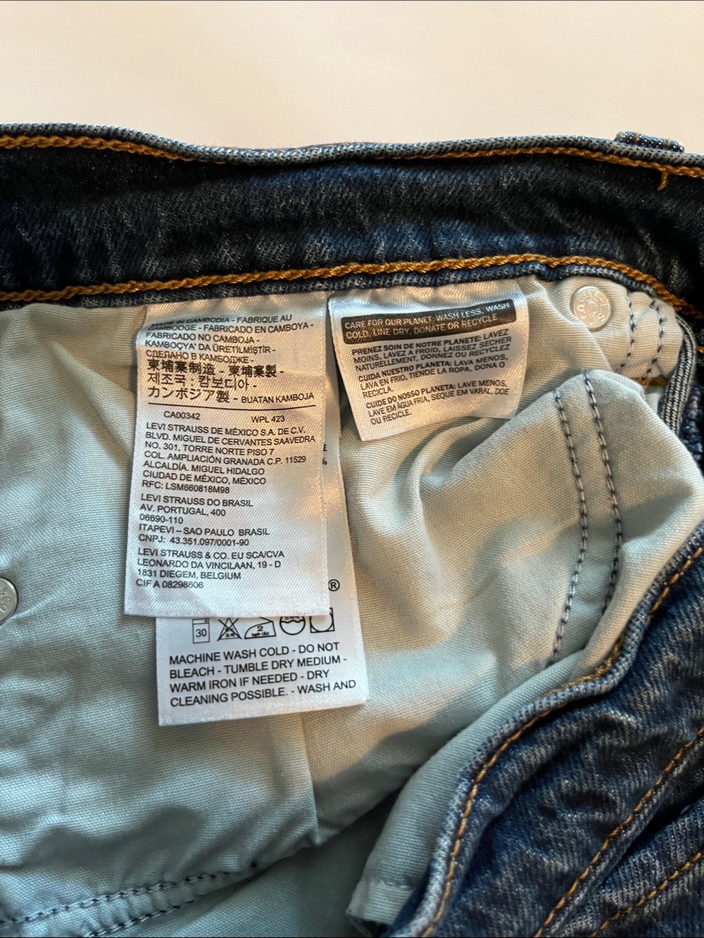 Levi’s Premium Denim Wedgie Straight High Rise Size 31 - Picture 12 of 16
